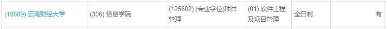 云南2022年MBA、MPA、MEM全日制调剂汇总